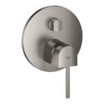 Grohe Plus Ankastre Banyo Bataryası (3 Yollu, Sıva Üstü Grubu), Fırçalı Sert Grafit