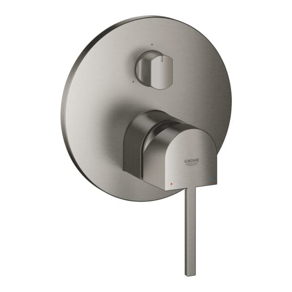 Grohe Plus Ankastre Banyo Bataryası (3 Yollu, Sıva Üstü Grubu), Fırçalı Sert Grafit