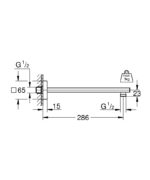 Grohe Rainshower Duş Başlığı Kolu, 286 mm