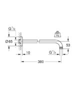 Grohe Rainshower Duş Başlığı Kolu 380 mm