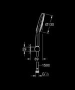 Grohe Rainshower Smartactive 130 El Duşu, 3 Akışlı