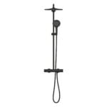 Grohe RainShower SmartActive 310 Termostatik Duş Bataryalı Duş Sistemi, Hayalet Siyah
