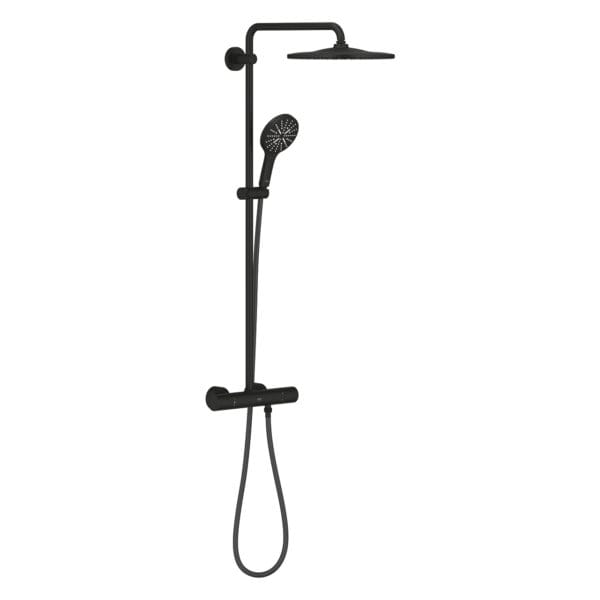 Grohe RainShower SmartActive 310 Termostatik Duş Bataryalı Duş Sistemi, Hayalet Siyah