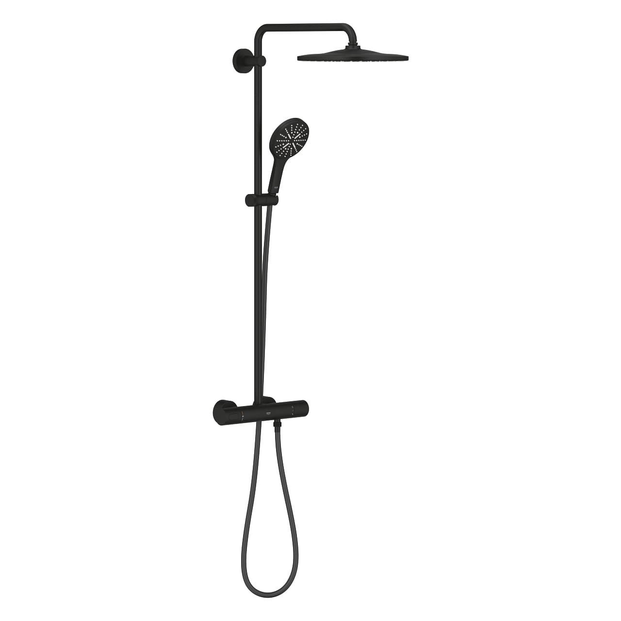 Grohe RainShower SmartActive 310 Termostatik Duş Bataryalı Duş Sistemi, Hayalet Siyah Grohe RainShower SmartActive 310 Termostatik Duş Bataryalı Duş Sistemi, Hayalet Siyah