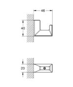 Grohe Selection Cube Havlu/Bornoz Askısı
