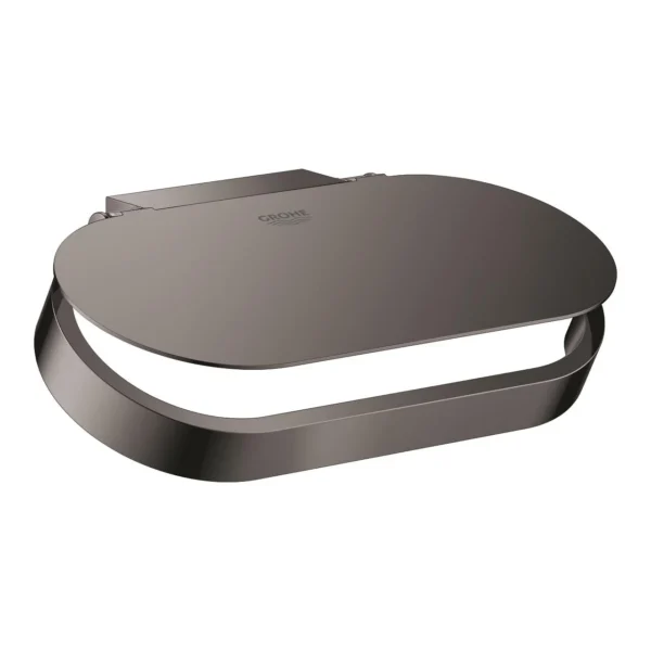 Grohe Selection Kapaklı Tuvalet Kağıtlığı, Sert Grafit