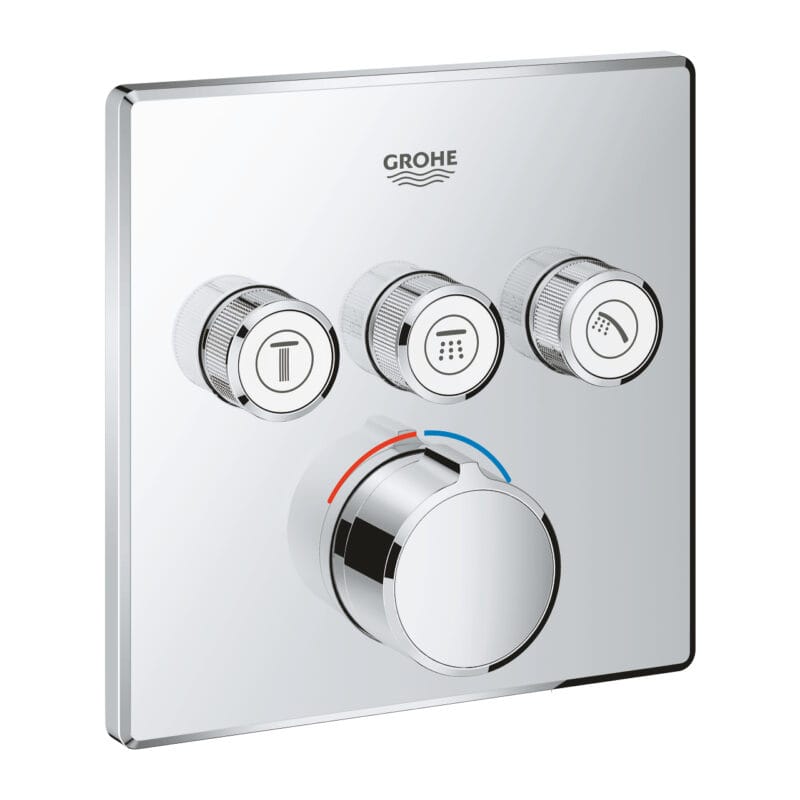 Grohe SmartControl 3 Valfli Akış Kontrollü Ankastre Banyo Bataryası (Sıva Üstü Grubu)