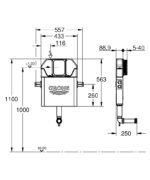 Grohe Solo İnce Helataşı İçin Gömme Rezervuar