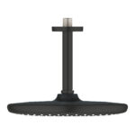 Grohe Tempesta 250 Yuvarlak Tepe Duşu Tek Akışlı, 25 cm (Tavandan Dirsek Dahil), Mat Siyah