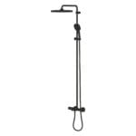 Grohe Tempesta System 250 Cube Duvara Monte Termostatik Banyo Bataryalı Duş Kolonu, Mat Siyah