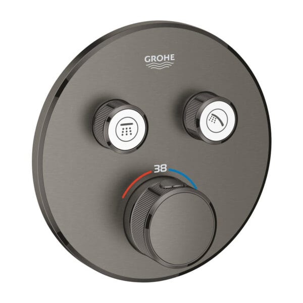 Grohtherm SmartControl Çift valfli akış kontrollü, ankastre termostatik duş bataryası