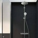 Hansgrohe Duş Kolonu 240 1 Jet, Ecosmart, 9 lt/dk, Termostat İle ( Tepe Duşu Yuvarlak ) Crometta S
