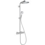 Hansgrohe Duş Kolonu 240 1 Jet, Ecosmart, 9 lt/dk, Termostat İle ( Tepe Duşu Yuvarlak ) Crometta S