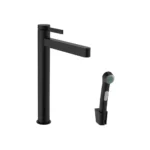 Hansgrohe "Finoris Tek Kollu Mat Siyah Lavabo Bataryası