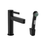 Hansgrohe Finoris Tek Kollu Satin Siyah Lavabo Bataryası