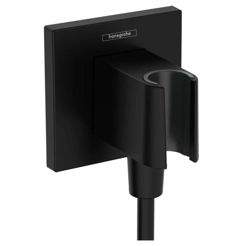 Hansgrohe FixFit E Duş Askılı Satin Siyah Çıkış Dirseği