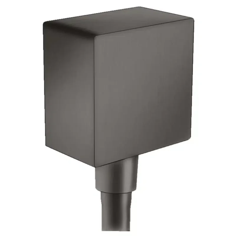 Hansgrohe Fixfit S Square Duş Çıkış Dirseği Mat Siyah Krom