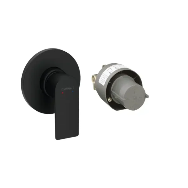 Hansgrohe Rebris E Tek Kollu Satin Siyah Ankastre Duş Bataryası