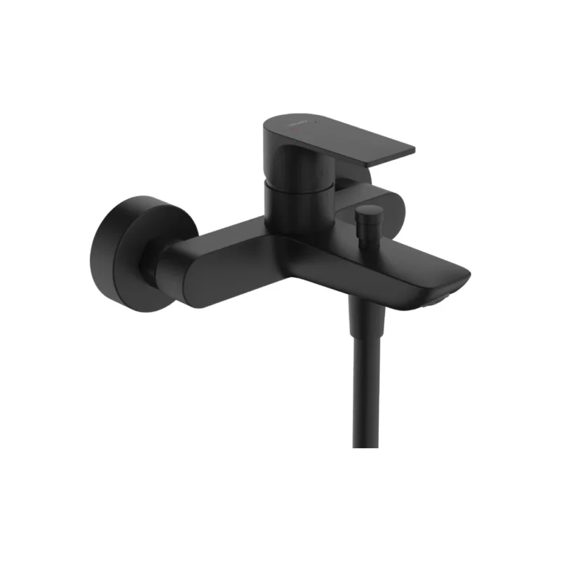 Hansgrohe Rebris E Tek Kollu Satin Siyah Aplika Banyo Bataryası