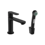 Hansgrohe Rebris S Tek Kollu Satin Siyah Lavabo Bataryası