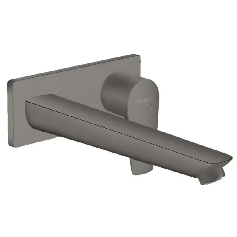 Hansgrohe Talis E Ankastre Lavabo Bataryası 225 mm Mat Siyah Krom