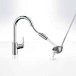 Hansgrohe Tek Kollu Eviye Bataryası Focus M41 240, Çekilebilir El Duşu, 2jet Krom