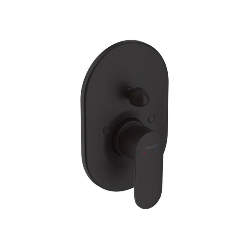 Hansgrohe Vernis Blend Ankastre Tek Kollu Mat Siyah Banyo Bataryası