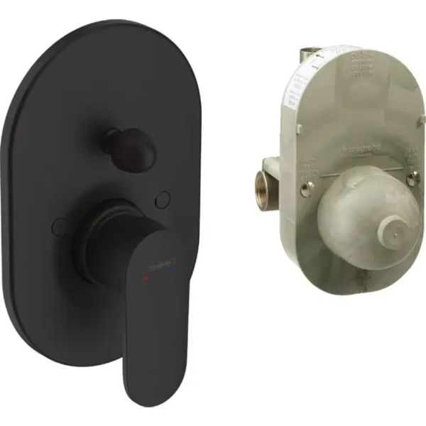 Hansgrohe Vernis Blend Mat Siyah Ankastre Banyo Batarya Seti