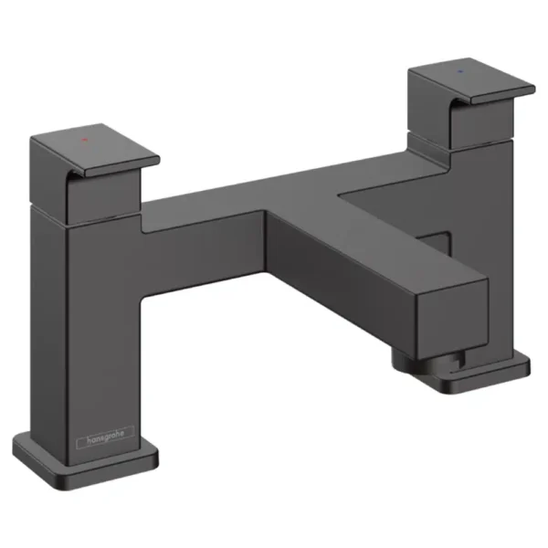 Hansgrohe Vernis Satin Siyah Shape 2-Delikli küvet kenarı banyo bataryası