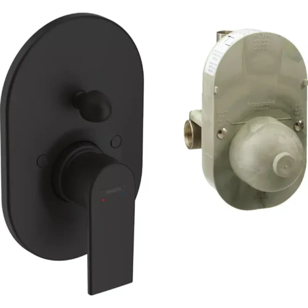 Hansgrohe Vernis Shape Mat Siyah Ankastre Banyo Batarya Seti