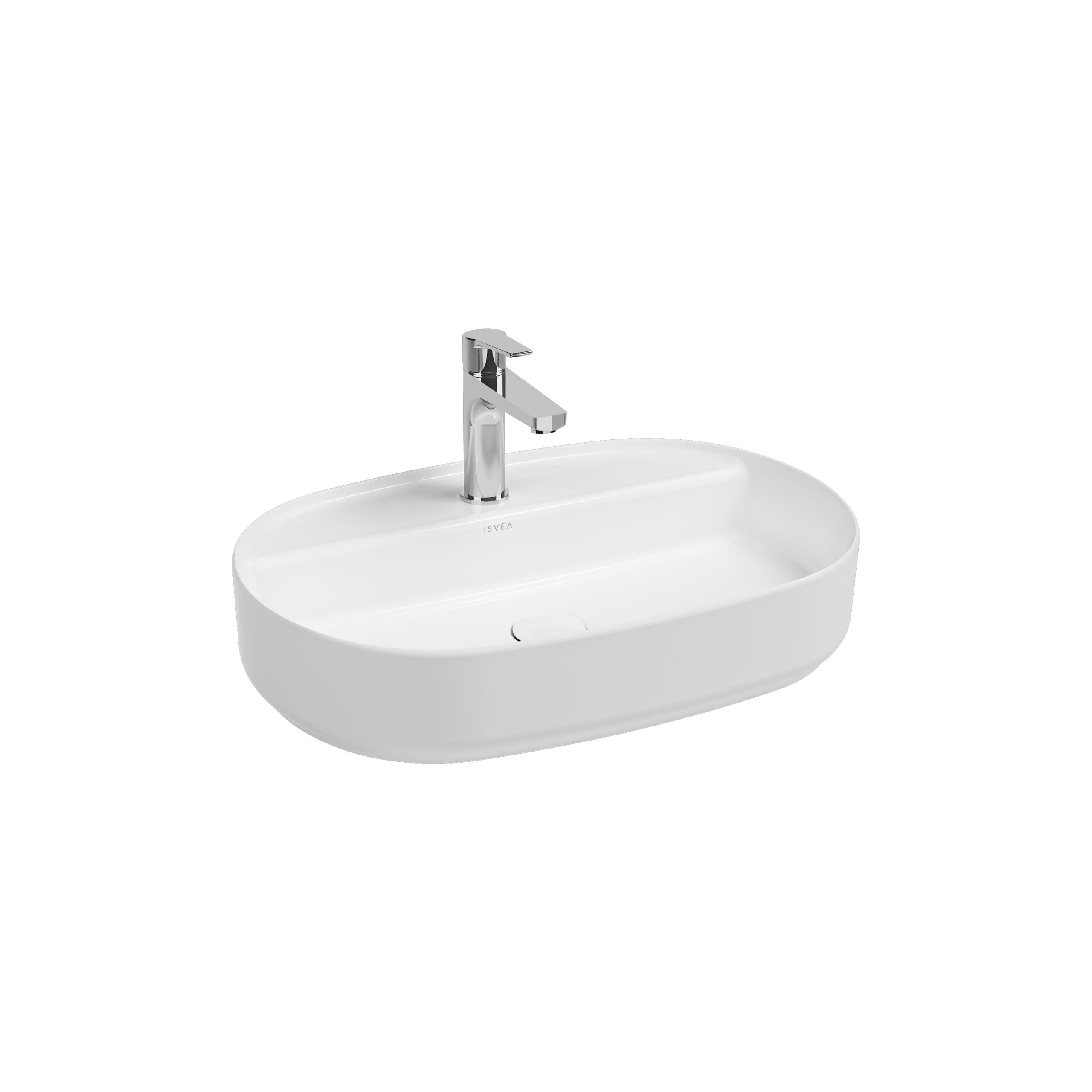 Isvea Infinity Batarya Delikli Tezgahüstü Lavabo 60 cm Isvea Infinity Batarya Delikli Tezgahüstü Lavabo 60 cm