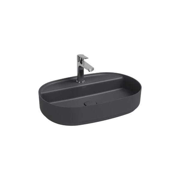 Isvea Infinity Batarya Delikli Tezgahüstü Lavabo 60 cm Antrasit