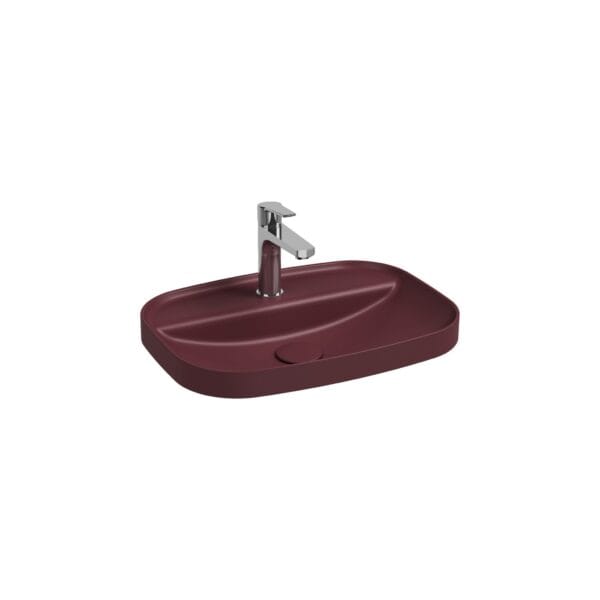 Isvea Infinity Inset Lavabo 55 cm Rustik Bordo