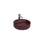 Isvea Infinity Tezgah Üstü Lavabo 42 cm Rustik Bordo
