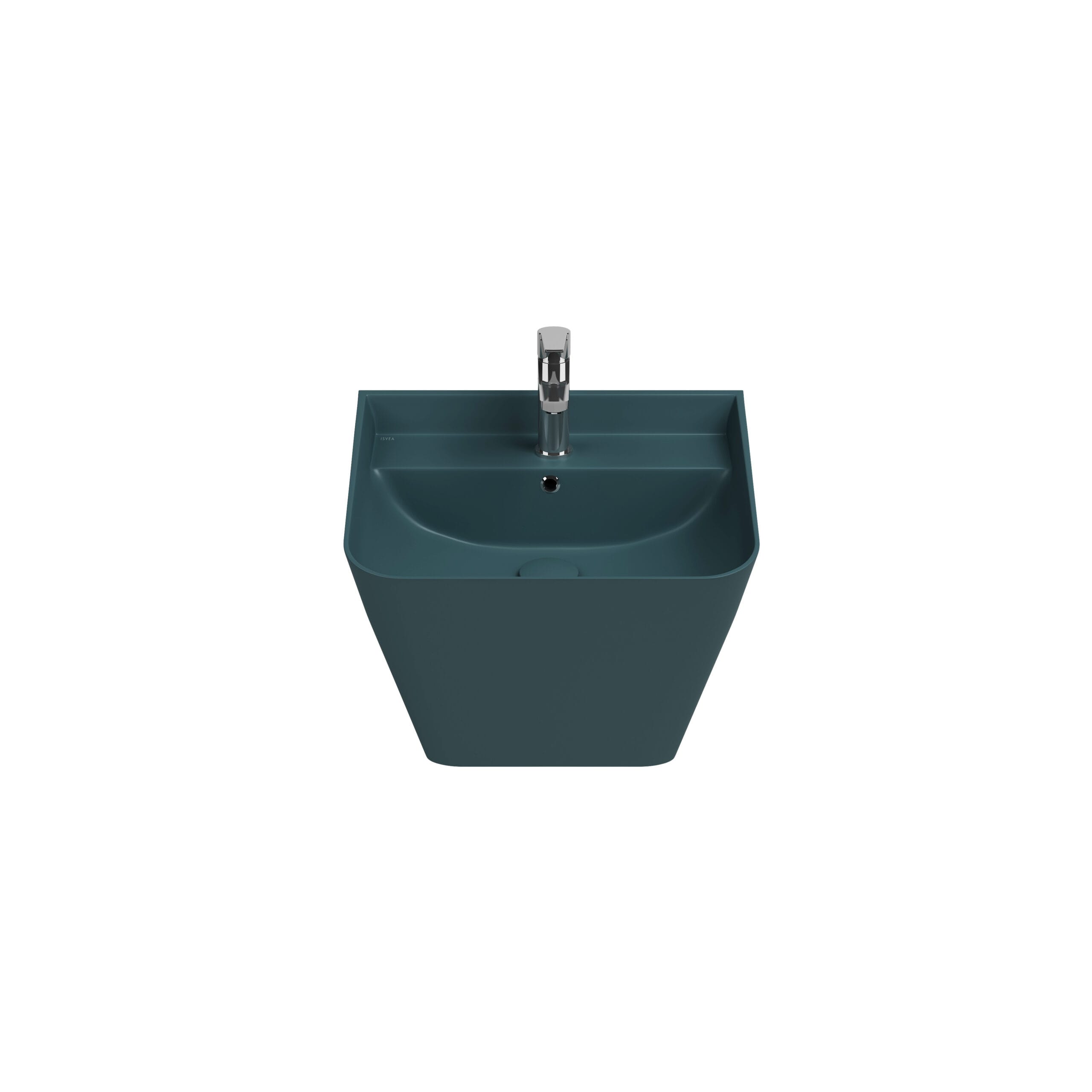 Isvea Sott Aqua Asma Monoblok Lavabo-Petrol Yeşili Isvea Sott Aqua Asma Monoblok Lavabo-Petrol Yeşili