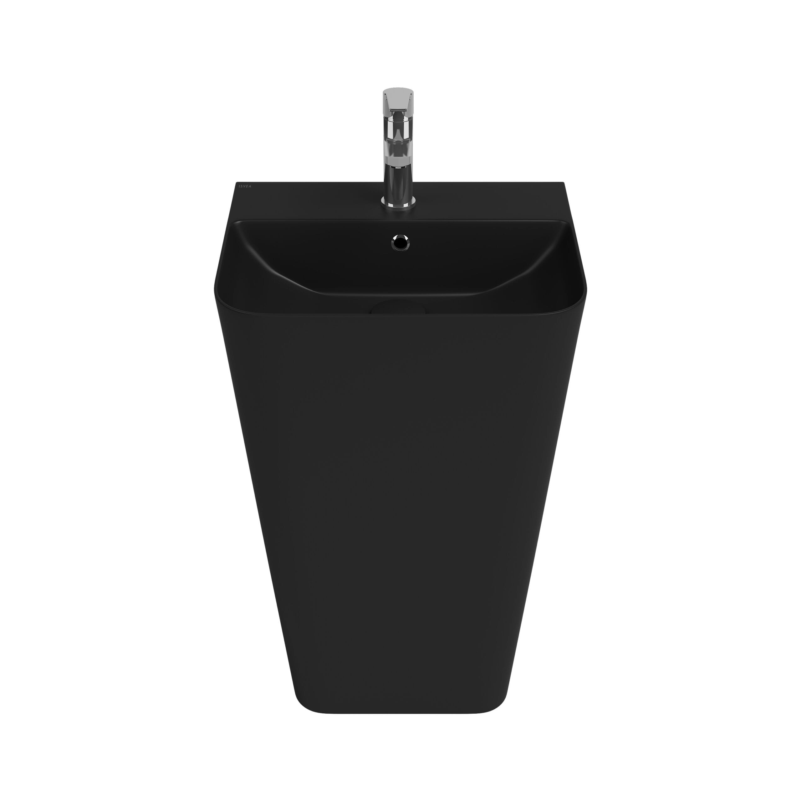 Isvea Sott Aqua Monoblok Lavabo-Siyah Isvea Sott Aqua Monoblok Lavabo-Siyah