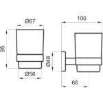 Kale D100 Rose Gold Diş Fırçalık