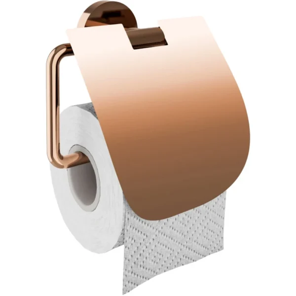 Kale D100 Rose Gold Kapaklı Tuvalet Kağıtlığı