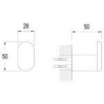 Kale D300 Tekli Krom Askılık
