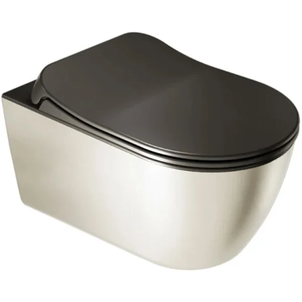 Kale Dove 2.0 Kanalsız Asma Klozet Ultra Slim Yavaş Kapak Mat Siyah Platin