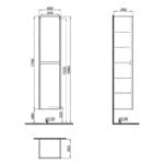 Kale Idea 2.0 40 cm Pasifik A Boy Dolabı