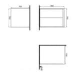 Kale Idea 2.0 70 cm Parlak Antrasit Kapaklı Çamaşır Makinesi Alt Dolabı