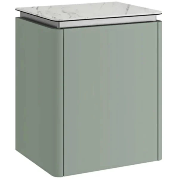 Kale Lotus 45 Cm Mat Adaçayı Yeşili-Pallisandro Yan Dolap