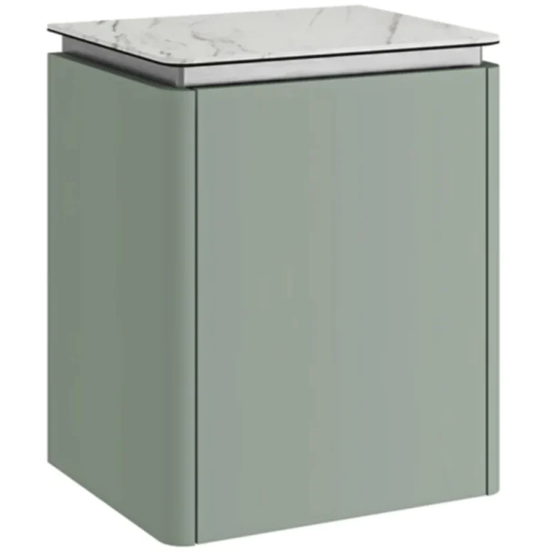 Kale Lotus 45 Cm Mat Adaçayı Yeşili-Pallisandro Yan Dolap