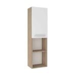 Kale Mare 40 cm Beyaz-Meşe Sol Boy Dolabı