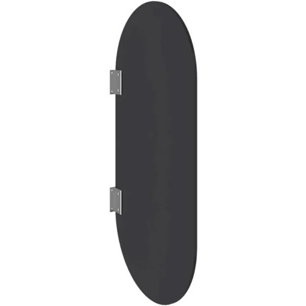 Kale Panello 100x50 cm Oval Formlu Mat Antrasit Pisuvar Paneli