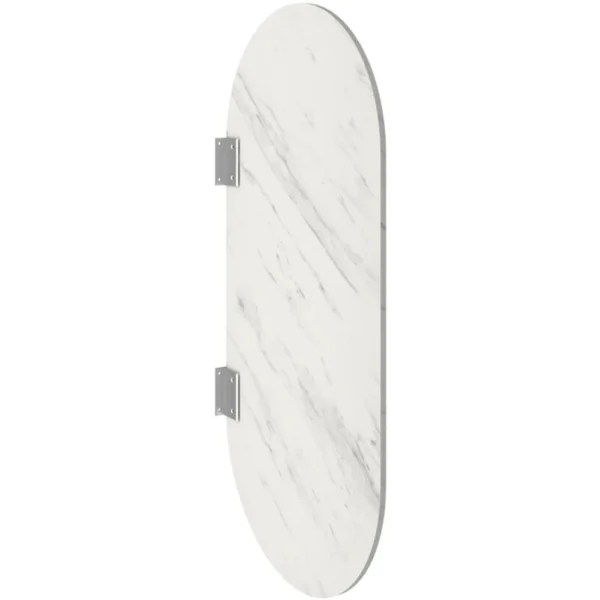 Kale Panello 100x50 cm Oval Formlu Mat Pallisandro Pisuvar Paneli