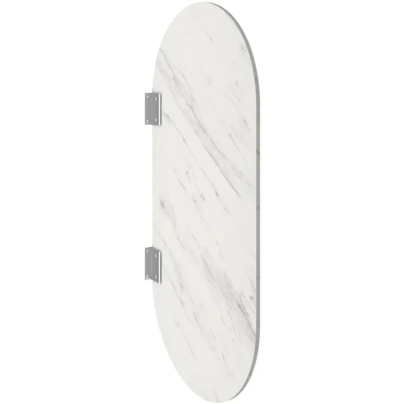 Kale Panello 100x50 cm Oval Formlu Mat Pallisandro Pisuvar Paneli