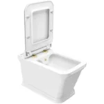 Kale Petra Kanalsız Asma Klozet Ultra Slim Yavaş Kapak Altın