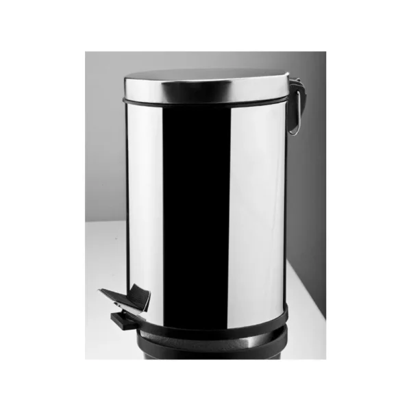 Kale Public Çöp Kutusu 3 L Kapaklı (Krom)